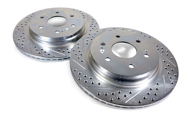 Cadillac Escalade ESV Brake Rotors (2) - Rear - Baer Brakes - Claw Performance + Slot & Drilled - `21-`24